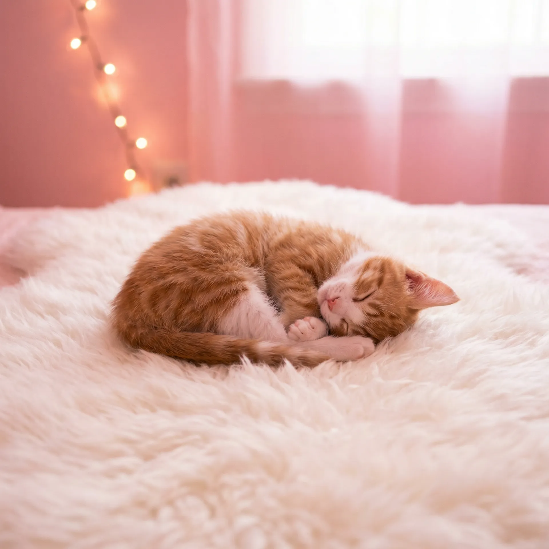 小猫蜷成一团入睡 - 超级app 电影